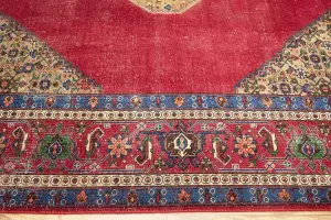 9'9x13'0 Hand-Knotted Floral Classic Oriental Wool Rug