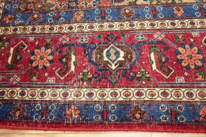 9'9x13'0 Hand-Knotted Floral Classic Oriental Wool Rug