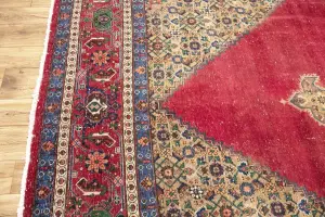 9'9x13'0 Hand-Knotted Floral Classic Oriental Wool Rug