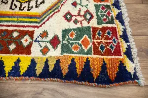 3'6 x 6'0 Hand-Knotted Tribal Pictorial Oriental Wool Rug