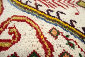 3'6 x 6'0 Hand-Knotted Tribal Pictorial Oriental Wool Rug