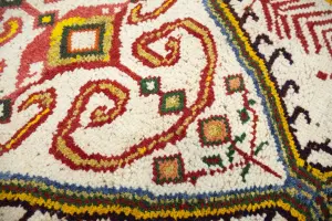 3'6 x 6'0 Hand-Knotted Tribal Pictorial Oriental Wool Rug