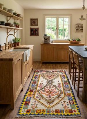 3'6 x 6'0 Hand-Knotted Tribal Pictorial Oriental Wool Rug