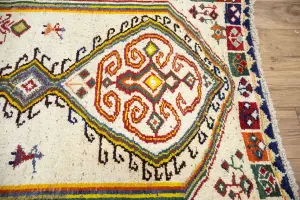3'6 x 6'0 Hand-Knotted Tribal Pictorial Oriental Wool Rug