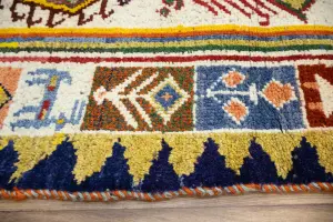 3'6 x 6'0 Hand-Knotted Tribal Pictorial Oriental Wool Rug