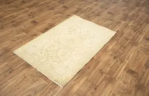 3'0x4'9 Hand Knotted Floral Classic Oriental Wool Rug
