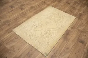 3'0x4'9 Hand Knotted Floral Classic Oriental Wool Rug