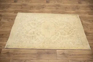 3'0x4'9 Hand Knotted Floral Classic Oriental Wool Rug