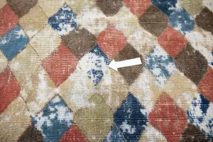 2'1x3'2 Hand Knotted Tribal Geometric Oriental Wool Rug