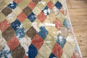 2'1x3'2 Hand Knotted Tribal Geometric Oriental Wool Rug