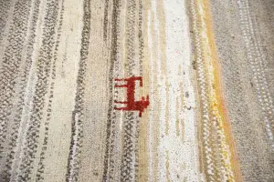 4'0x6'8 Hand Knotted Tribal Pictorial Oriental Wool Rug