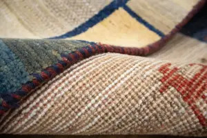 4'0x6'8 Hand Knotted Tribal Pictorial Oriental Wool Rug