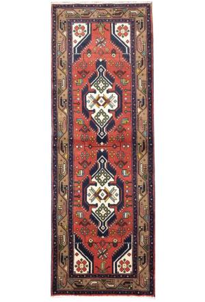 2'6x7'3 Hand Knotted Tribal Oriental Wool Runner Rug