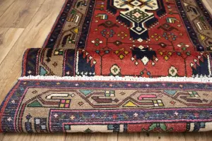 2'6x7'3 Hand Knotted Tribal Oriental Wool Runner Rug