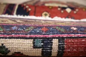2'6x7'3 Hand Knotted Tribal Oriental Wool Runner Rug