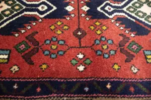 2'6x7'3 Hand Knotted Tribal Oriental Wool Runner Rug