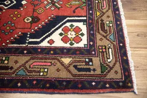 2'6x7'3 Hand Knotted Tribal Oriental Wool Runner Rug