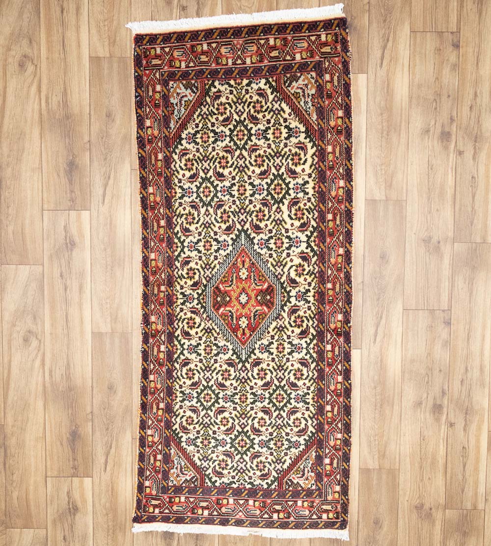 2'5x5'8 Hand Knotted Tribal Oriental Wool Runner Rug - Image 1