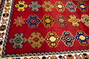 2'7x5'11 Hand Knotted Floral Tribal Oriental Wool Runner Rug