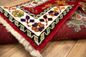 2'7x5'11 Hand Knotted Floral Tribal Oriental Wool Runner Rug