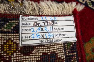 2'7x5'11 Hand Knotted Floral Tribal Oriental Wool Runner Rug