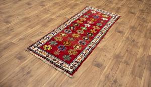 2'7x5'11 Hand Knotted Floral Tribal Oriental Wool Runner Rug