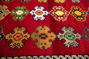 2'7x5'11 Hand Knotted Floral Tribal Oriental Wool Runner Rug