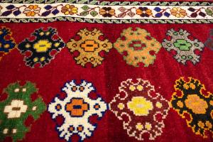 2'7x5'11 Hand Knotted Floral Tribal Oriental Wool Runner Rug