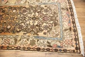 2'1x6'7 Hand Knotted Geometric Tribal Oriental Wool Runner Rug