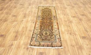 2'1x6'7 Hand Knotted Geometric Tribal Oriental Wool Runner Rug