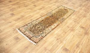 2'1x6'7 Hand Knotted Geometric Tribal Oriental Wool Runner Rug