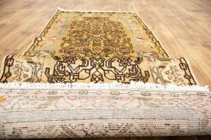 2'1x6'7 Hand Knotted Geometric Tribal Oriental Wool Runner Rug