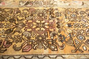 2'1x6'7 Hand Knotted Geometric Tribal Oriental Wool Runner Rug