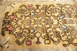 2'1x6'7 Hand Knotted Geometric Tribal Oriental Wool Runner Rug