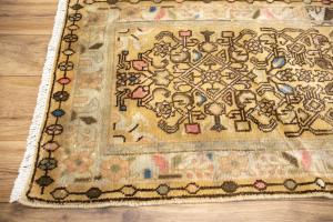 2'1x6'7 Hand Knotted Geometric Tribal Oriental Wool Runner Rug
