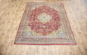 9'6x12'7 Hand Knotted Floral Classic Oriental Wool Rug