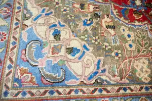 9'6x12'7 Hand Knotted Floral Classic Oriental Wool Rug