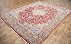 9'6x12'7 Hand Knotted Floral Classic Oriental Wool Rug