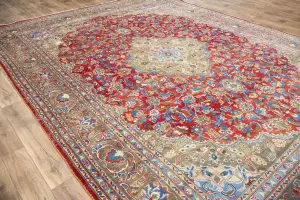 9'6x12'7 Hand Knotted Floral Classic Oriental Wool Rug
