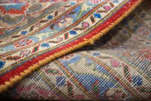 9'6x12'7 Hand Knotted Floral Classic Oriental Wool Rug