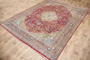 9'6x12'7 Hand Knotted Floral Classic Oriental Wool Rug