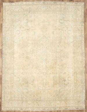 9'6x12'5 Hand Knotted Floral Classic Oriental Wool Rug