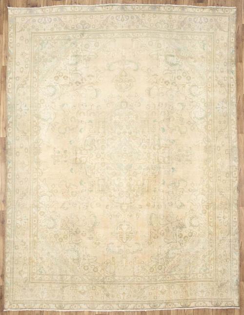 9'6x12'5 Hand Knotted Floral Classic Oriental Wool Rug