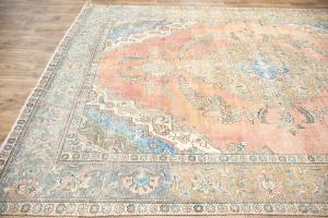9'6x12'6 Hand Knotted Floral Classic Oriental Wool Rug
