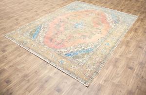 9'6x12'6 Hand Knotted Floral Classic Oriental Wool Rug