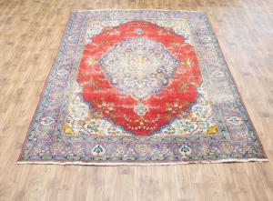9'3x13'0 Hand Knotted Floral Classic Oriental Wool Rug