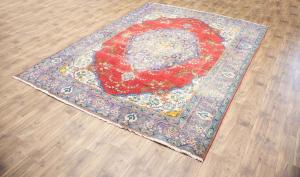 9'3x13'0 Hand Knotted Floral Classic Oriental Wool Rug