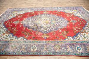 9'3x13'0 Hand Knotted Floral Classic Oriental Wool Rug