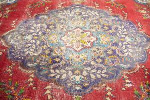 9'3x13'0 Hand Knotted Floral Classic Oriental Wool Rug