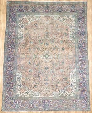 9'4-9'9x12'5 Hand Knotted Floral Classic Oriental Wool Rug